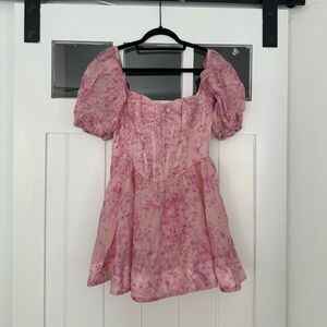 Bardot mini corset dress